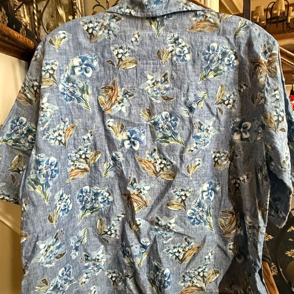 Frank and Eileen NWT Never worn Rosie short  sleeve 100% Linen button front XS - Picture 7 of 10